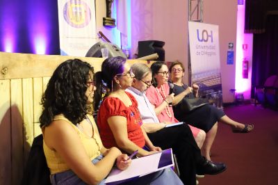 El taller sobre interculturalidad estuvo a cargo de Ximena Póo, Rita Lages, Eduardo Cardoza y Viviana Riquelme, 
