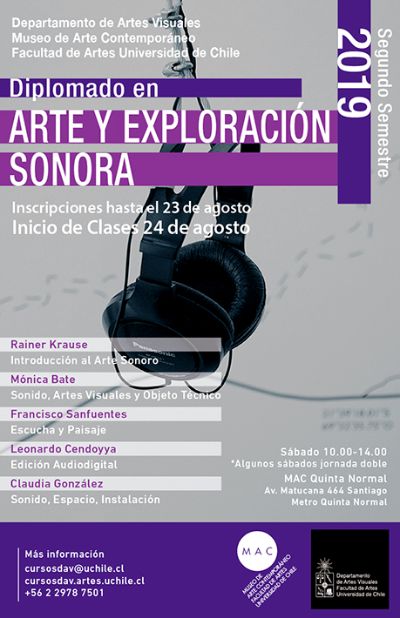 Abiertas inscripciones a Diplomado de Extensión en "Arte y Exploración Sonora"