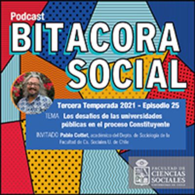 El episodio N°25 del podcast "Bitácora Social" contó con el análisis de Pablo Cottet, académico del Departamento de Sociología de la Facultad de Ciencias Sociales de la Universidad de Chile.