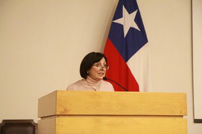 Prof. Alicia Salomone, directora de Postgrado y Postítulo de la Universidad de Chile y académica de la Facultad de Filosofía y Humanidades