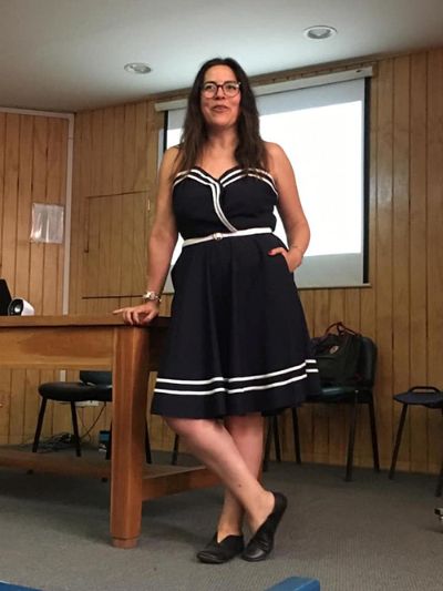 La Prof. Soledad Chávez Fajardo, junto con coordinar la escuela, dictó el seminario "Construcción lingüística del Estado de Chile".