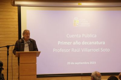 Cuenta pública decano Raúl Villarroel