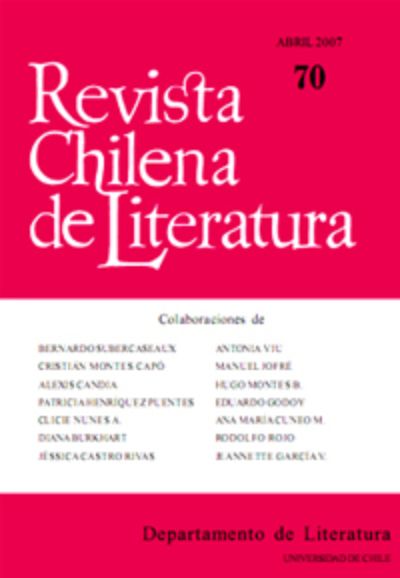 Portada Revista Chilena de Literatura 70