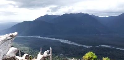 Vista actual desde el Volcán Chaiten.