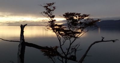 Lago Fagnano en Tierra del Fuego.