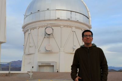 José Peña, estudiante del doctorado en ciencias mención astronomía FCFM, investigador del CATA y MAS.