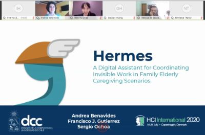 Hermes es un asistente virtual digital o chatbot, que permite coordinar el trabajo invisible que realizan los integrantes de una familia en el cuidado informal a adultos mayores.