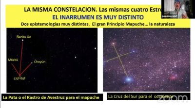 El historiador mapuche Juan Ñanculef realizó una exposición sobre "Astronomía, Cosmovisión y religiosidad Mapuche".