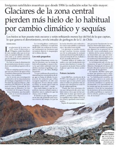 Nota en El Mercurio.