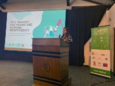 Ana María Sánchez presentó ¿Cell therapy for premature ovarian insufficiency¿.