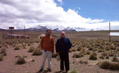 Con el doctor Emilio Herrera en Caquena, a 4.600 metros de altura