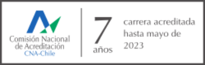Carrera acreditada por 7 años hasta mayo de 2023, impartida en Santiago, en jornada diurna y modalidad presencial. Agencia Acreditadora de Chile A&C.