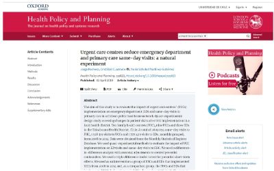 PUBLICACIÓN ARTÍCULO en Health Policy and Planning