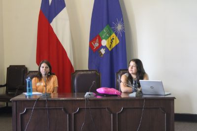 Karla Reyes, coordinadora del Programa de Consejería y Orientación al Estudiante de Aprendizaje U. Chile, e Irma Ahumada, psicóloga y coordinadora de acciones comunitarias en la Dirección de Salud Estudiantil, están a cargo del diseño y ejecución del curso.
