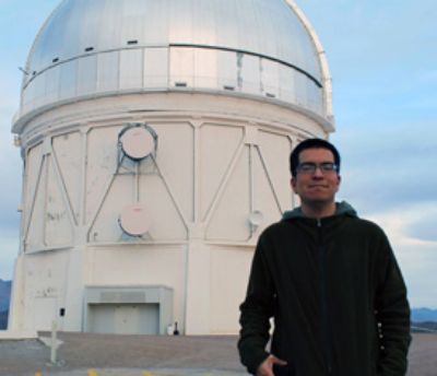 José Peña, estudiante del Doctorado en ciencias mención astronomía FCFM de la Universidad de Chile e investigador del Centro de Excelencia en Astrofísica y Tecnologías Afines (CATA).
