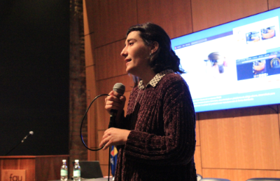 Directora FabLab UCH, Danisa Peric, relató la experiencia de la organización con respecto a licencias de código abierto en la pandemia.