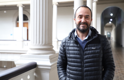El Director de Investigación de la Vicerrectoría de Investigación y Desarrollo, Rodrigo Fuster, quien acompañó a la delegación de la Universidad de Chile y fue evaluador de las ponencias presentadas en las 30ª Jornada de Jóvenes Investigadores de la AUGM.
