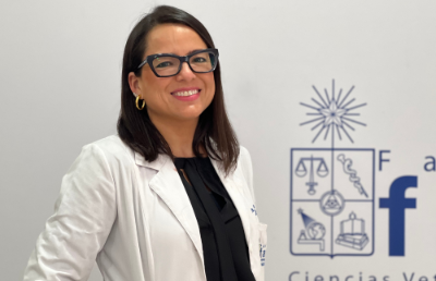 La académica de la Facultad de Ciencias Veterinarias y Pecuarias, Javiera Cornejo.