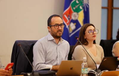 El director de Investigación UCH, Rodrigo Fuster, lideró el encuentro.