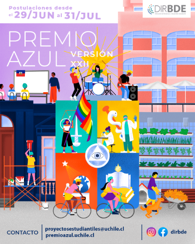 Afiche de convocatoria Premio Azul 2020-2021