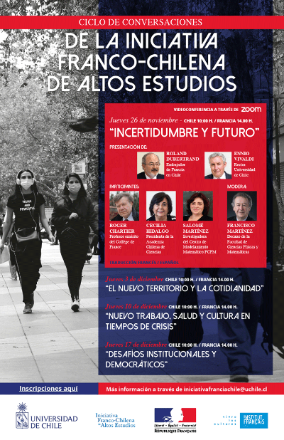 Te esperamos en el primer panel "Incertidumbre y futuro" / Afiche del evento (español)
