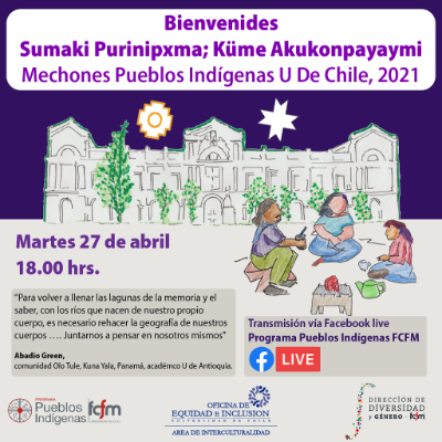 Bienvenida Mechones Pueblos Indígenas Universidad de Chile 2021