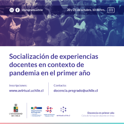 Banner - Segundo panel de socialización de experiencias docentes en contexto de pandemia en el primer año.