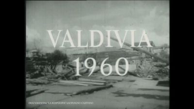 Imagen de La respuesta, documental de Leopoldo Castedo sobre el terremoto de Valdivia.