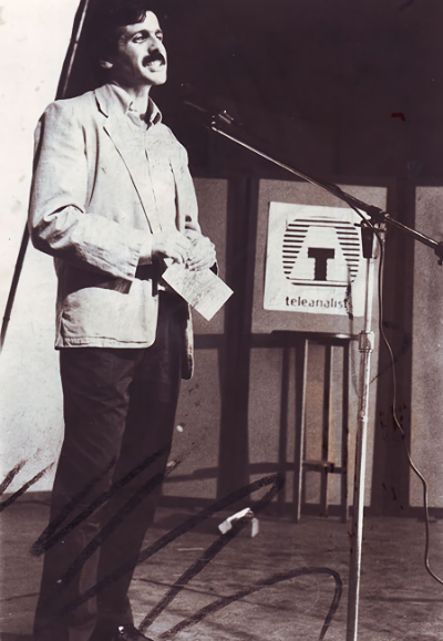 Augusto Góngora, periodista, realizador audiovisual y editor y director del noticiero clandestino Teleanálisis.