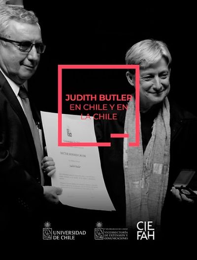 El libro "Judith Butler en Chile y en la Chile" editado tras la venida de la teórica feminista a Chile.