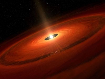 El objeto, emplazado a 443 años luz de la Tierra, gira alrededor de la protoestrella, Elias 24, bautizada con ese nombre en honor al astrónomo estadounidense Jonathan Elias.