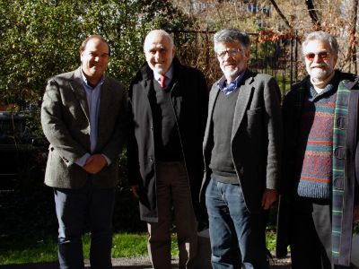 De izquierda a derecha los consejeros Prof. Allende, Prof. Uauy, Prof. Holzapfel, Prof. Lund. 