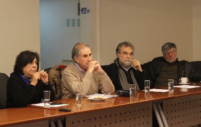 (De izq. a der.) Presidenta, Cecilia Hidalgo; Secretario, Luis Valladares; Consejeros Fernando Lund y Cristóbal Holzapfel.