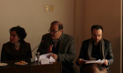 Presentación del prof. Miguel Allende, acompañado por Pablo Duarte, Secretario Ejecutivo del Consejo de Evaluación ante el Consejo Universitario