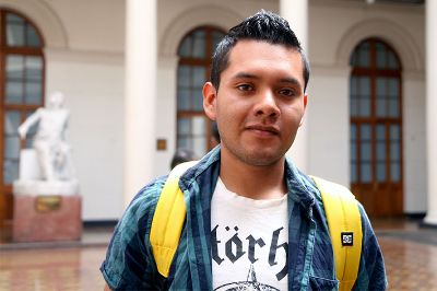 Noel Jiménez, estudiante de arquitectura de la Universidad Autónoma San Luis Potosí, México: "Teníamos muchas opciones, pero tomamos la decisión después de investigar y chequear en los rankings".