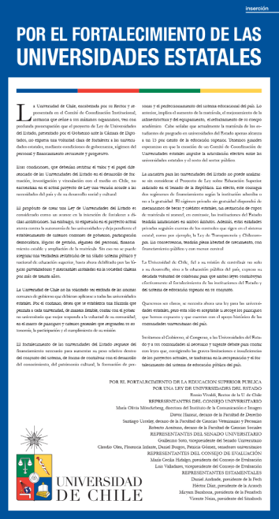 El inserto fue publicado en la edición impresa de El Mercurio del lunes 04 de septiembre de 2017.
