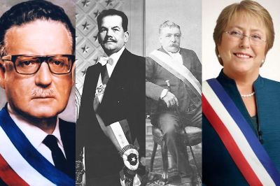Salvador Allende, Pedro Aguirre Cerda, Domingo Santa María y Michelle Bachelet. Todos ex Presidentes de Chile egresados de la Casa de Bello.