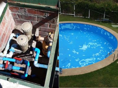 Arreglo de motor bomba, pintado y reparación de piscina