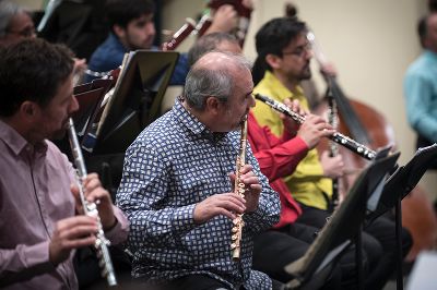 Una alegre y curiosa sinfonía, en la que además de instrumentos hay juguetes participando de la orquesta, se presentará este viernes y sábado en el Teatro de la U. de Chile.