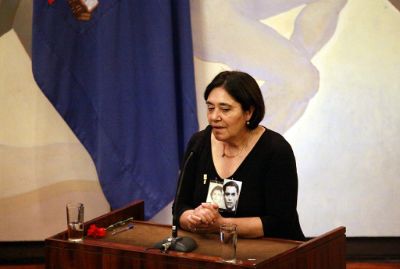 Mireya García, representante de la Agrupación de Familiares de Detenidos Desaparecidos.