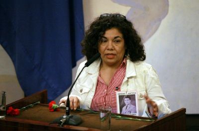Alejandra Parra, representante de la Agrupación de Familiares de Ejecutados Políticos.