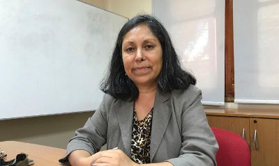 Académica, Sandra Mella del Departamento de Terapia Ocupacional