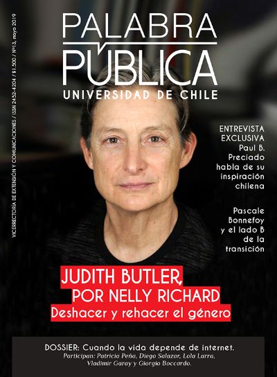 Revista Palabra Pública dedica su portada a la filósofa y teórica Judith Butler.