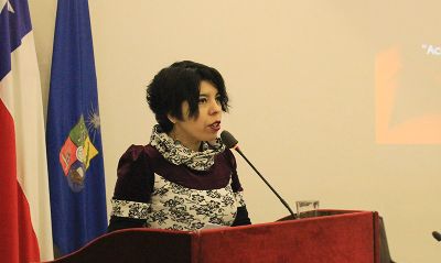 La coordinadora del área de Diversidad sexual y de Género de la Oficina de Equidad e Inclusión, Margarita Bustos.