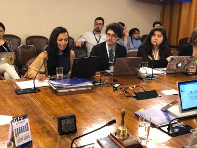 La directora del Centro de Derechos Humanos, Nancy Yáñez, realizó una presentación ante la comisión de diputados que analiza la acusación constitucional al Presidente Piñera.