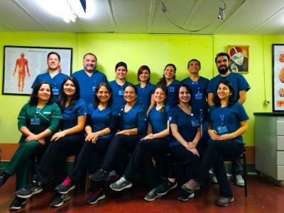 Equipo de 15 terapeutas ocupacionales del Hospital Clínico de la Universidad de Chile a cargo de la elaboración de CuidaPro Facial.