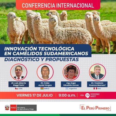 Esta Conferencia Internacional virtual es organizada por el Ministerio de Agricultura y Riego de Perú.