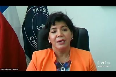 La Presidenta del Senado chileno, Yasna Provoste Campillay.