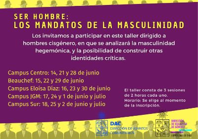 El taller "busca implementar una línea de acción preventiva de la violencia de género dirigida a estudiantes hombres cisgénero", detalla Marisol Berríos.