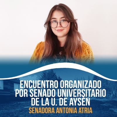 La Senadora Universitaria Antonia Atria es estudiante de la Facultad de Ciencias Sociales.